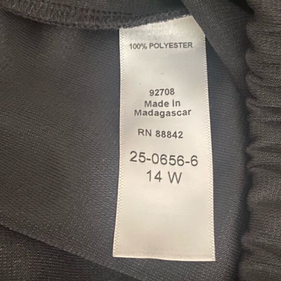 Woman Within Black Elastic-Waist Soft Knit Pant. Size 14W. NWT - Picture 5 of 6